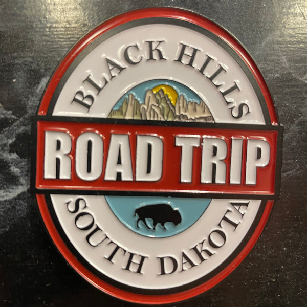 Black Hills Road Trip Magnet - Red