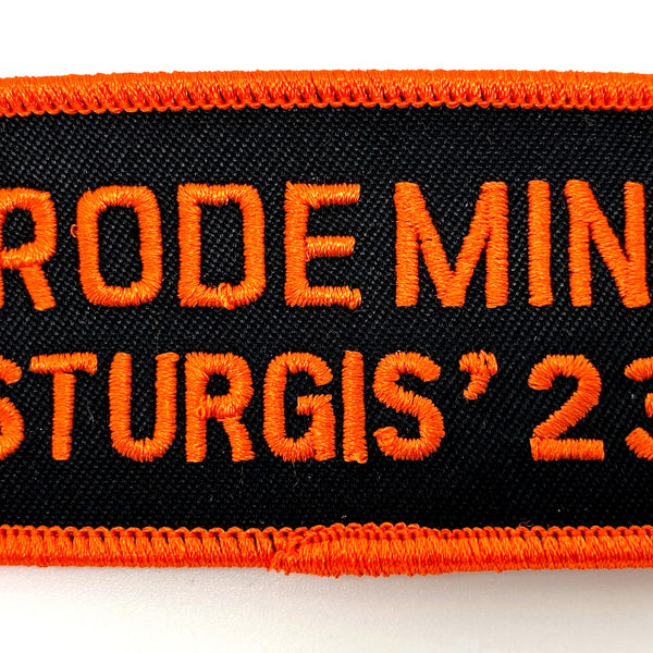 Sturgis I Rode Mine Patch - 2023 Orange