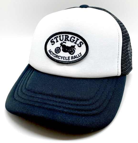 Sturgis Itty Bitty Biker White/Black Youth Cap