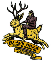 Black Hills Jackalope Bigfoot Sticker
