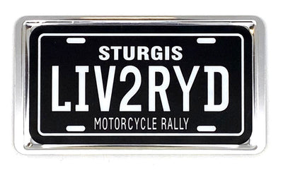 Sturgis LYV2RYD License Plate Magnet