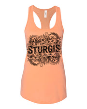 86th Ladies Orange Racerback Tank