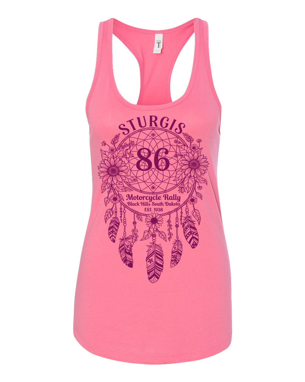 86th Ladies Pink Racerback Tank