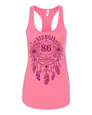 86th Ladies Pink Racerback Tank