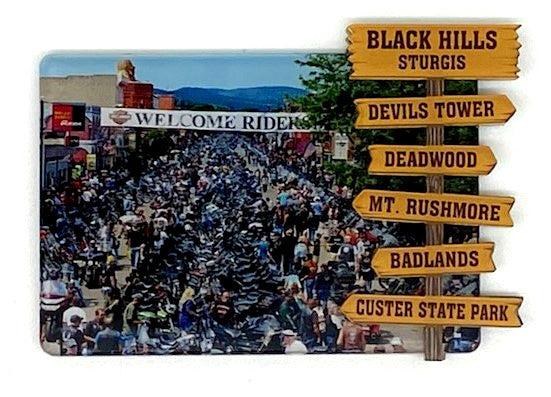 Main Street Sign Post Magnet