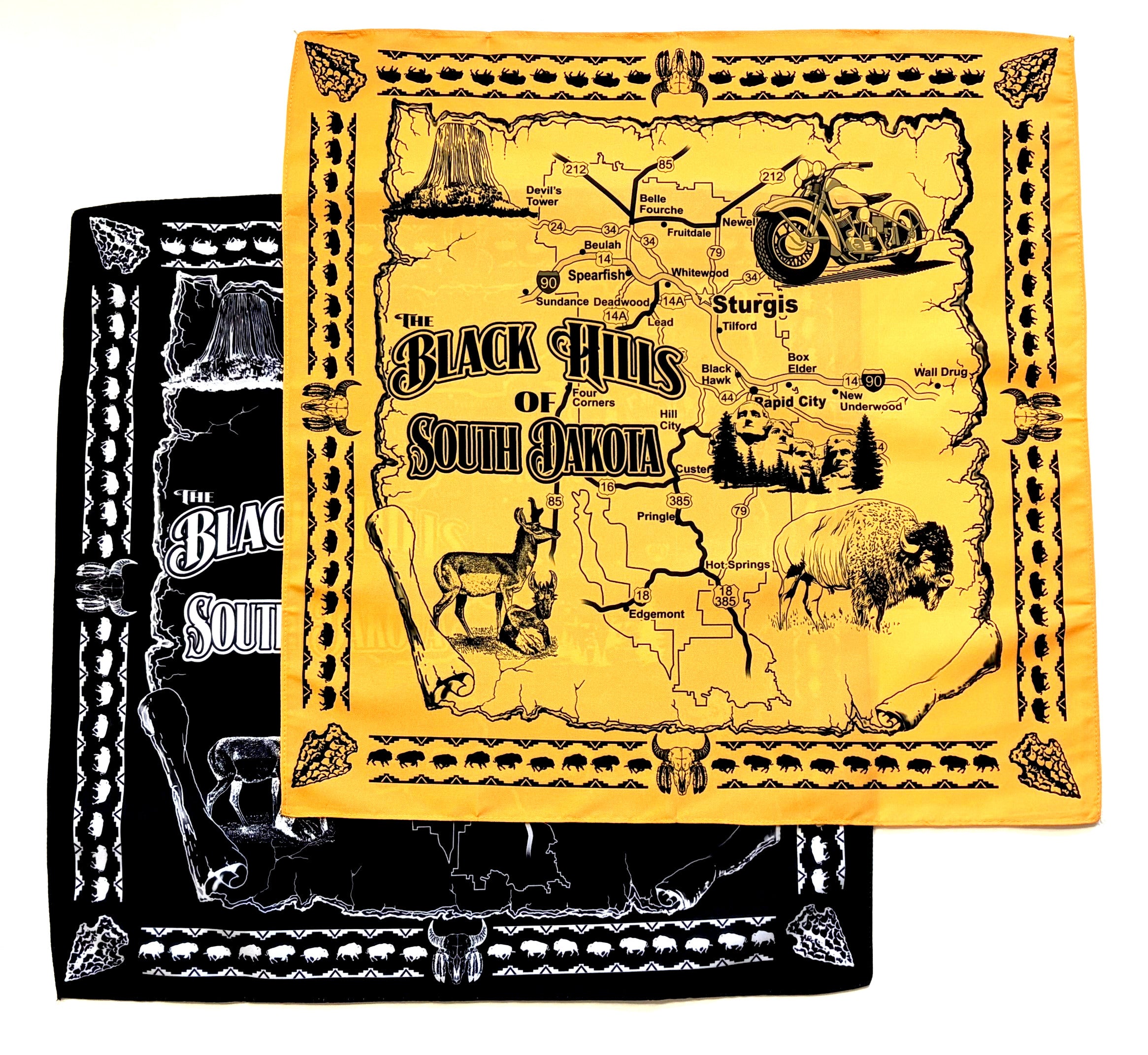 Black Hills Map Bandana