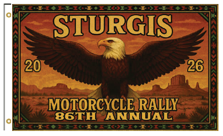 Sturgis Mighty Eagle Flag - 2026