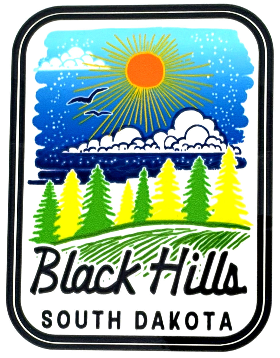 Black Hills Pine Birds Sticker