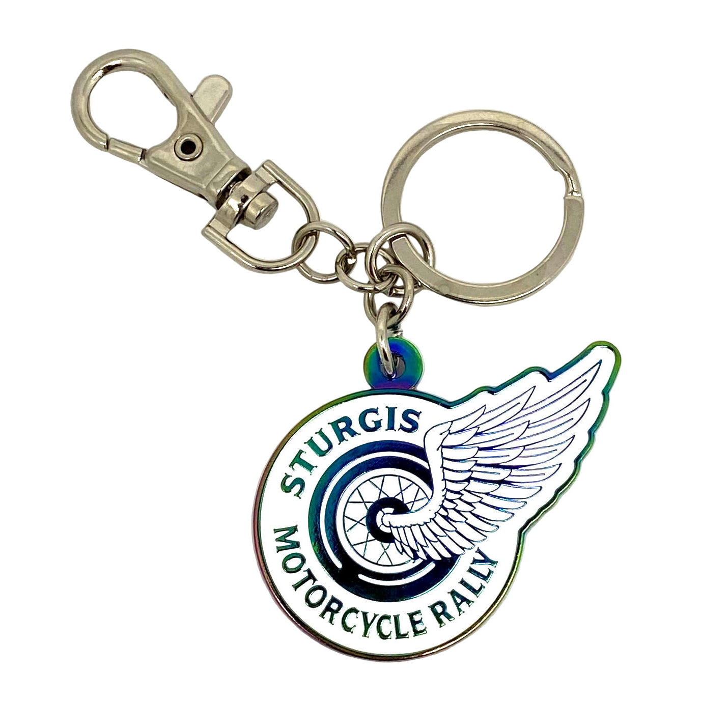 Sturgis Rainbow Plating Rally Keychain