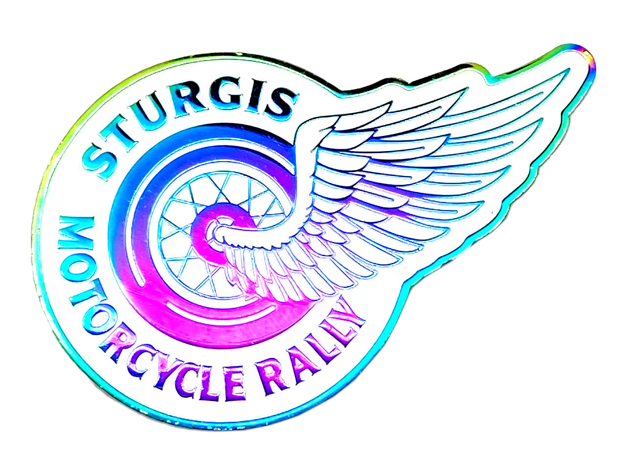 Sturgis Rainbow Plating Rally Magnet