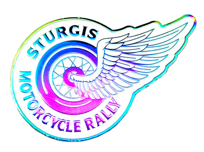 Sturgis Rainbow Plating Rally Magnet