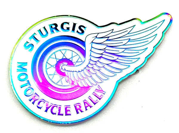 Sturgis Rainbow Plating Rally Magnet