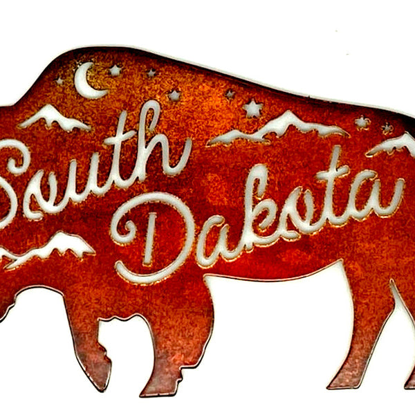 SD Buffalo Laser Cut Magnet