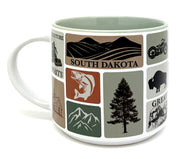 South Dakota Sticker Mug