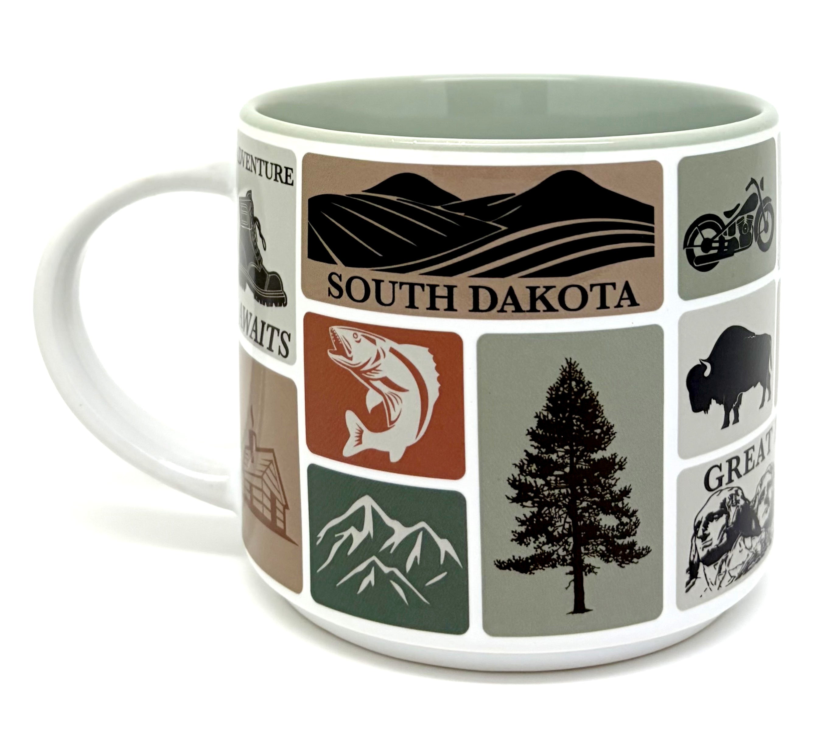 South Dakota Sticker Mug