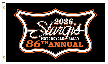 Sturgis Shield Emblem Flag - 2026