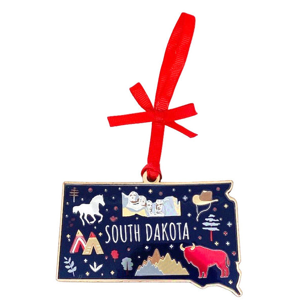 South Dakota Shaped Foil Ornament