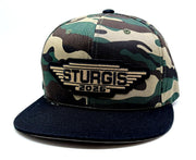 Sturgis Steel Wing Camo/Black Flat Bill Cap - 2026