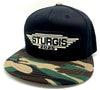 Sturgis Steel Wing Camo Black Flat Bill Cap - 2025