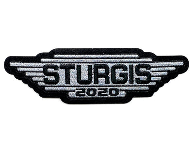 Sturgis Steel Wing Patch - 2020 - Silver