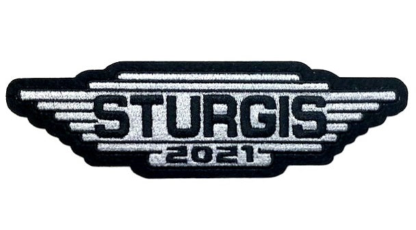 Sturgis Steel Wing Patch - 2021 Silver