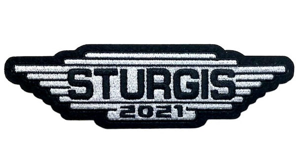 Sturgis Steel Wing Patch - 2021 Silver