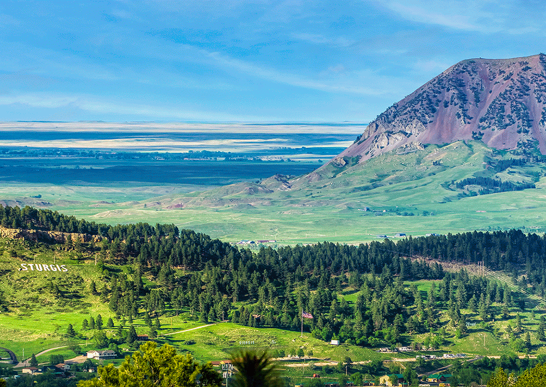 Sturgis/Bear Butte 3D Postcard