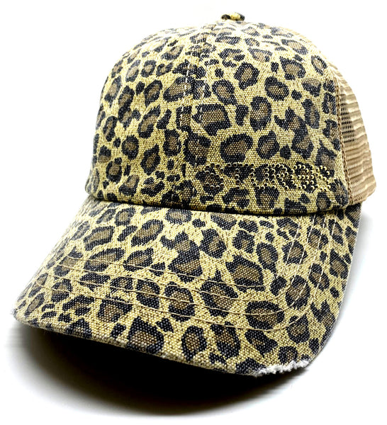 Sturgis Leopard Bling Cap