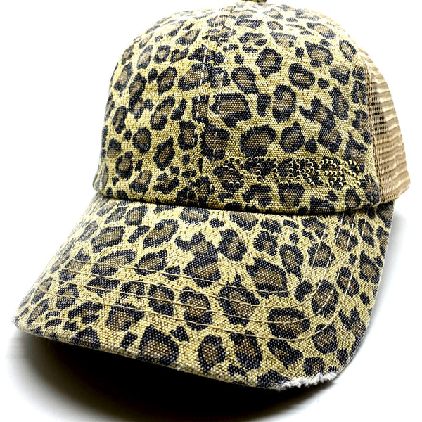 Sturgis Leopard Bling Cap