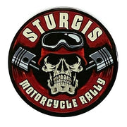 Sturgis Dual Piston Skull Acrylic Magnet
