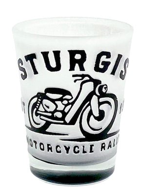 Sturgis Etched Shot Glass