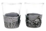 Sturgis Metal Base Shot Glass