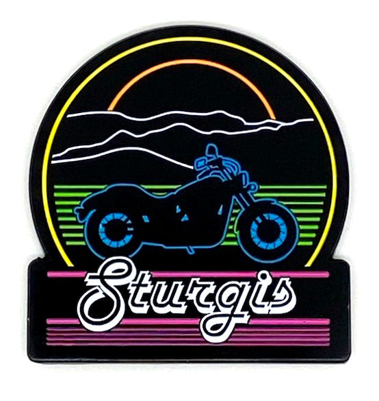 Sturgis Motorcycle Neon Magnet