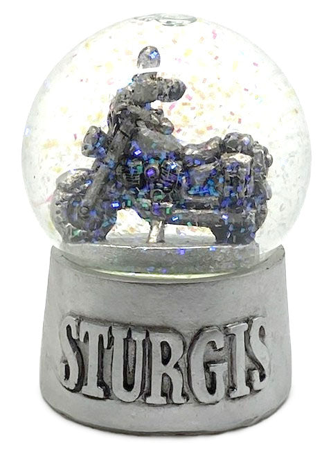 Sturgis Motorcycle Snow Globe .