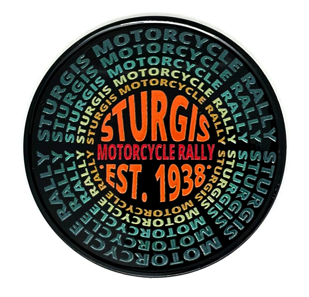 Sturgis Rally Retro Record Magnet