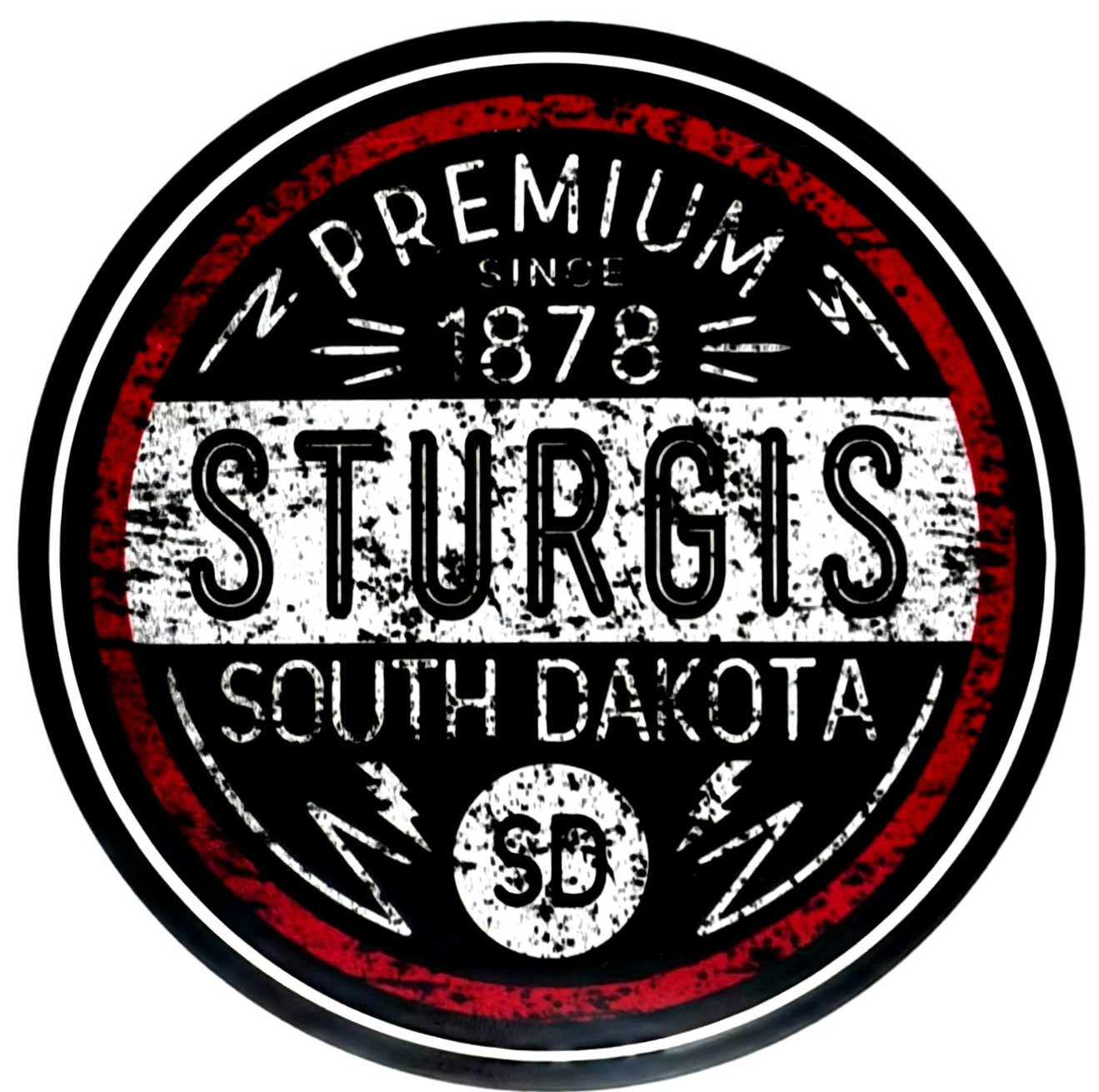 Sturgis Slam Lightening Sticker