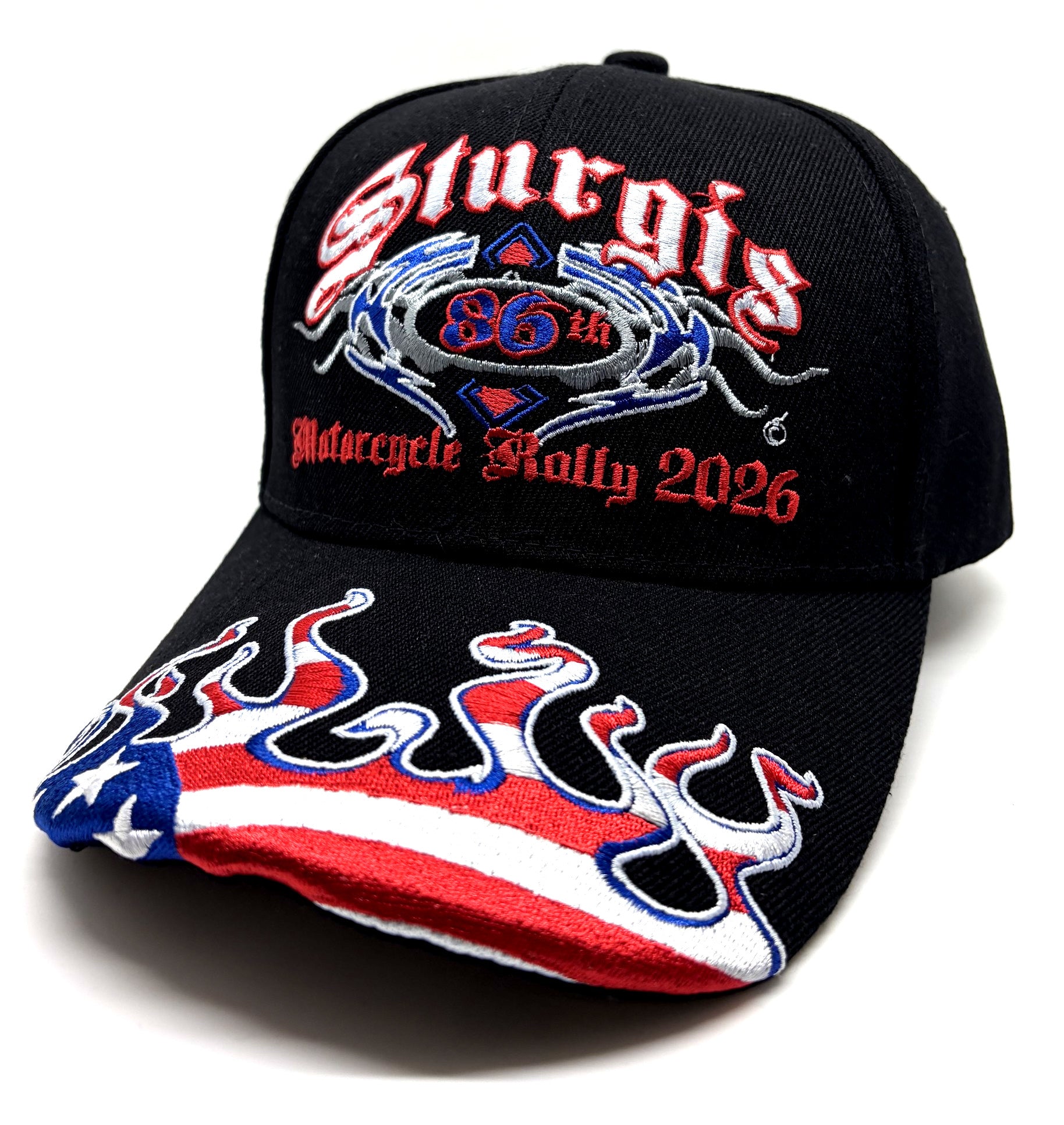 Sturgis Tribal Smoke RWB Cap - 2026