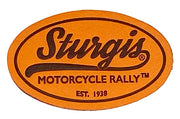 Sturgis Vintage Oval Leather Magnet