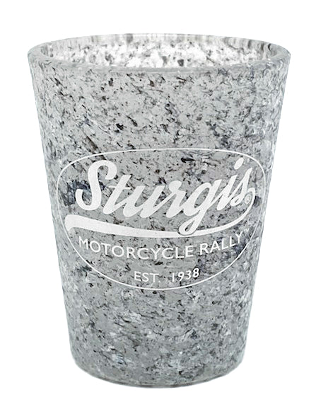 Sturgis Vintage Oval Stone Shot Glass