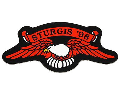 Sturgis Eagle Wing Sticker - 1998