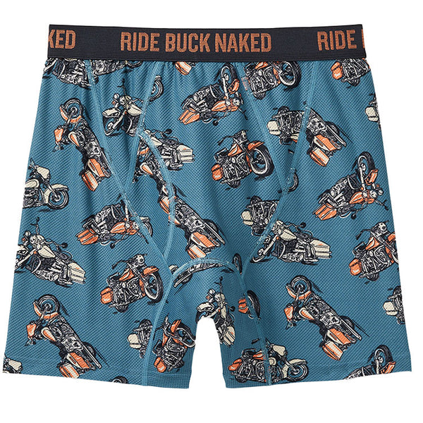 Men's Buck Naked® Motorcycle Pattern Boxer Briefs
