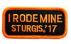 Sturgis I Rode Mine Patch - 2017