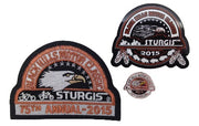 Sturgis Heritage Pin, Patch & Sticker Set - 2015