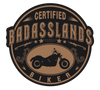 Certified Badasslands Biker Sticker