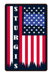 Sturgis Flag Sticker