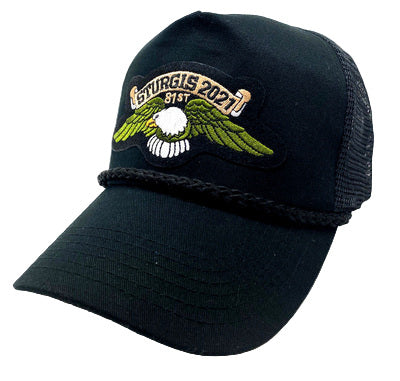 Sturgis Eagle Wing Black Mesh Cap 2021