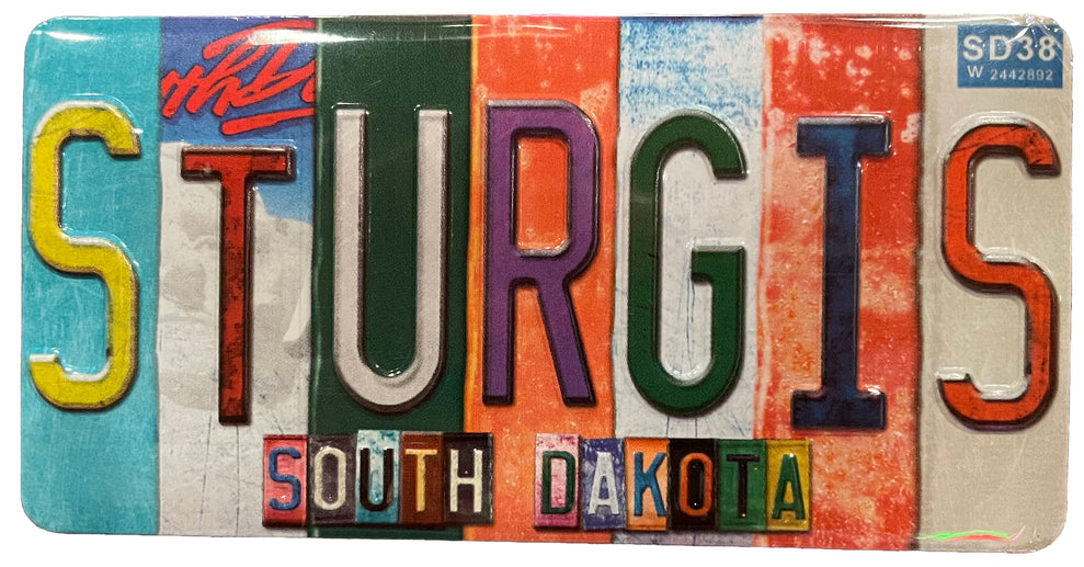 Sturgis Chopped License Plate Magnet