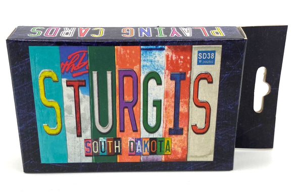 Sturgis Chopped License Plate Playing Cards