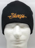Sturgis Script Beanie - Black with Orange
