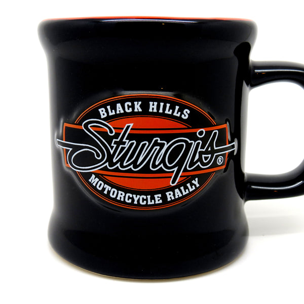 Sturgis Shield Black/Orange Relief Mug